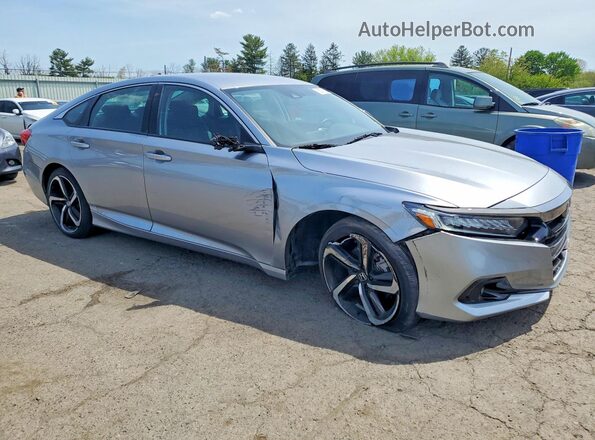 1HGCV1F46NA078302 2022 HONDA ACCORD Silver Przód prawy