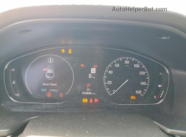 1HGCV1F46NA078302 2022 HONDA ACCORD Silver Widok zestawu wskaźników