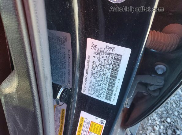 1HGCV1F47MA052273 2021 HONDA ACCORD Black Вид підкапотного простору