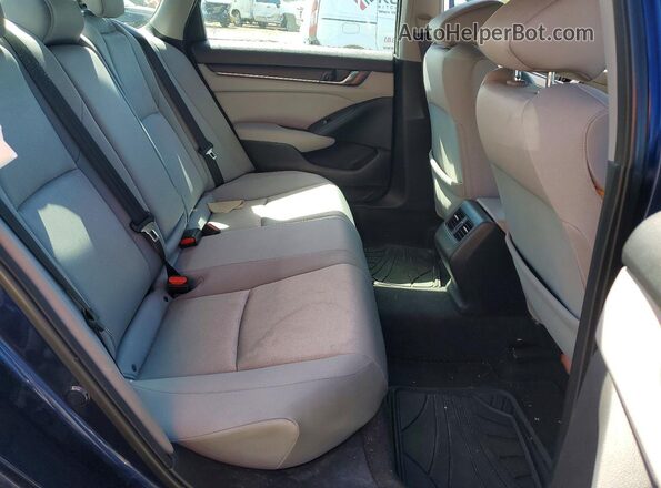 1HGCV1F48JA119197 2018 HONDA ACCORD Синий Вид задних сидений