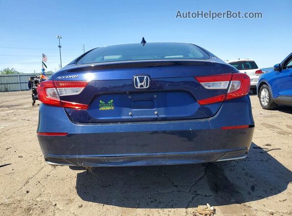 1HGCV1F48JA119197 2018 HONDA ACCORD Синий Вид сзади