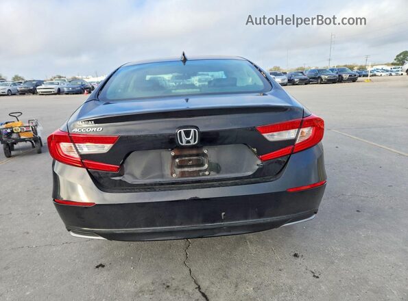 1HGCV1F48LA135483 2020 HONDA ACCORD Черный Вид сзади
