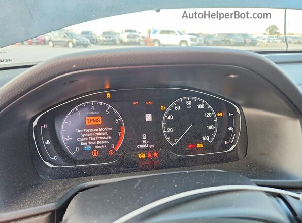 1HGCV1F48LA135483 2020 HONDA ACCORD Черный Вид щитка приборов