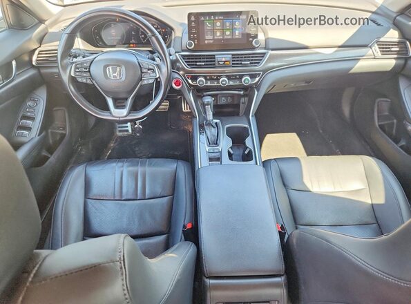 1HGCV1F48NA027772 2022 HONDA ACCORD Black Vista del salpicadero
