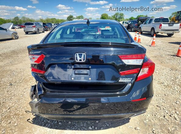1HGCV1F48NA027772 2022 HONDA ACCORD Black Vista trasera