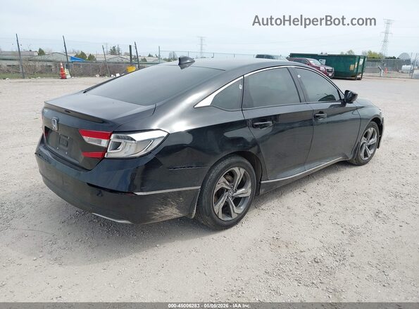 1HGCV1F49JA257816 2018 HONDA ACCORD Черный Задняя правая четверть