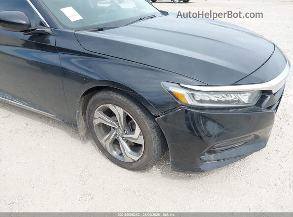 1HGCV1F49JA257816 2018 HONDA ACCORD Черный Вид спереди