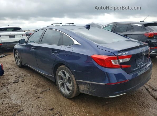 1HGCV1F49KA011124 2019 HONDA ACCORD Blue Հետևի ձախ