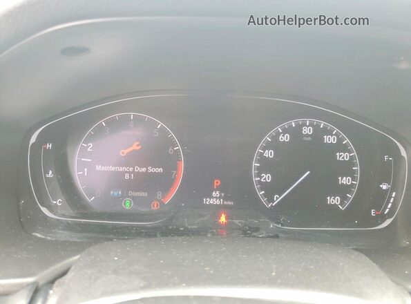 1HGCV1F49KA011124 2019 HONDA ACCORD Blue Սարքավորումների վահանակի տեսք