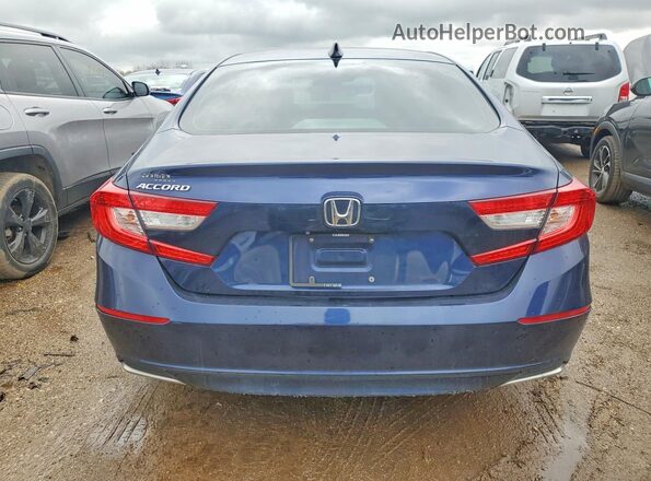 1HGCV1F49KA011124 2019 HONDA ACCORD Blue Հետևի տեսք