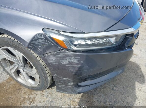 1HGCV1F51JA062026 2018 HONDA ACCORD Gray Front view