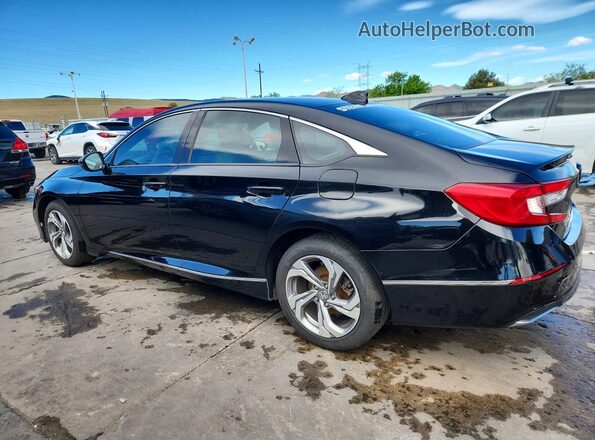 1HGCV1F52JA031819 2018 HONDA ACCORD Черный Задняя левая четверть