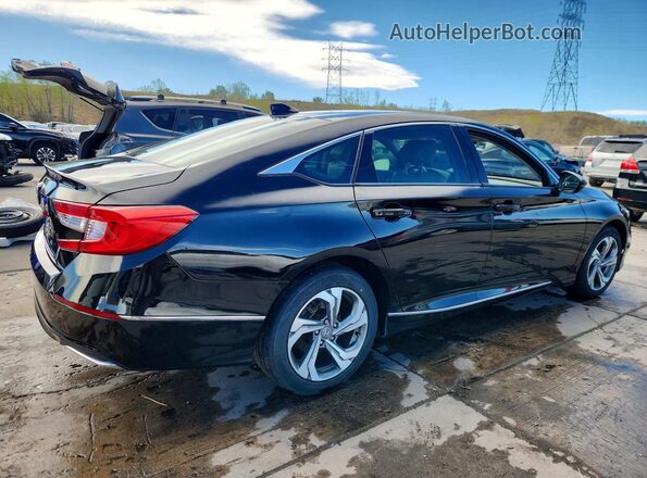 1HGCV1F52JA031819 2018 HONDA ACCORD Черный Задняя правая четверть