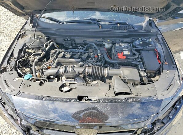 1HGCV1F54KA107400 2019 HONDA ACCORD Черный Вид задней части салона