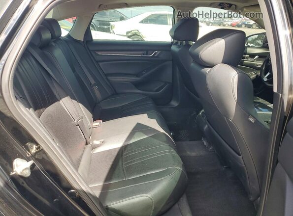 1HGCV1F54KA107400 2019 HONDA ACCORD Черный Вид задних сидений