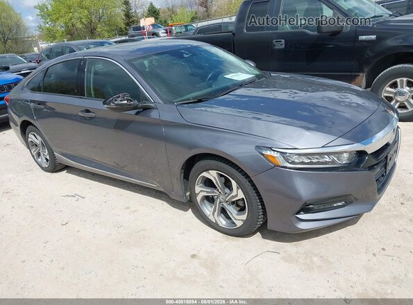 1HGCV1F54LA045336 2020 HONDA ACCORD Серый Передняя правая четверть