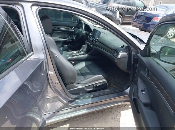 1HGCV1F54LA045336 2020 HONDA ACCORD Серый Вид салона спереди