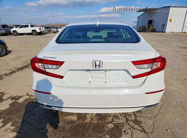 1HGCV1F55JA108506 2018 HONDA ACCORD Белый Вид сзади