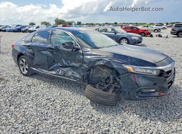 1HGCV1F55JA235286 2018 HONDA ACCORD Black Delantero derecho