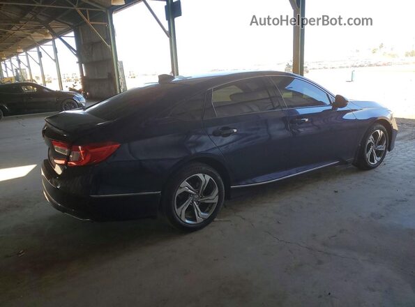 1HGCV1F56KA133898 2019 HONDA ACCORD Синий Задняя правая четверть
