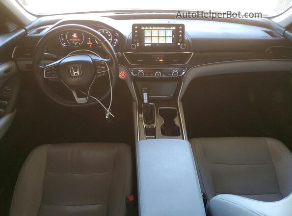 1HGCV1F56KA133898 2019 HONDA ACCORD Синий Вид панели приборов