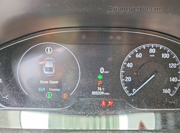 1HGCV1F58MA006671 2021 HONDA ACCORD Черный Вид щитка приборов