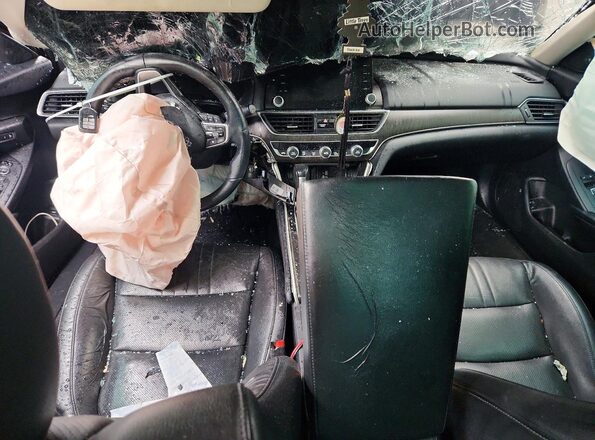 1HGCV1F59JA049346 2018 HONDA ACCORD Black Առջևի վահանակի տեսք