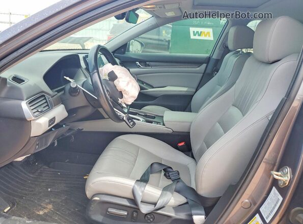 1HGCV1F59LA031335 2020 HONDA ACCORD Charcoal Widok wnętrza z przodu