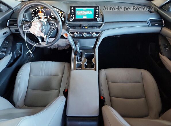1HGCV1F63JA115463 2018 HONDA ACCORD Silver Dashboard view