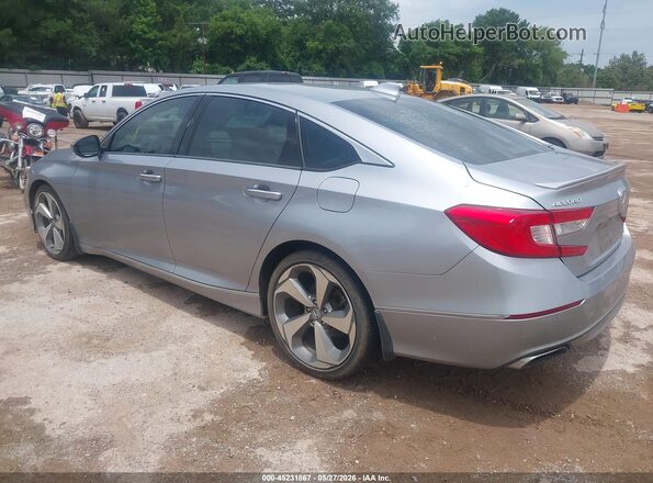 1HGCV1F90JA186436 2018 HONDA ACCORD Серый Задняя левая четверть