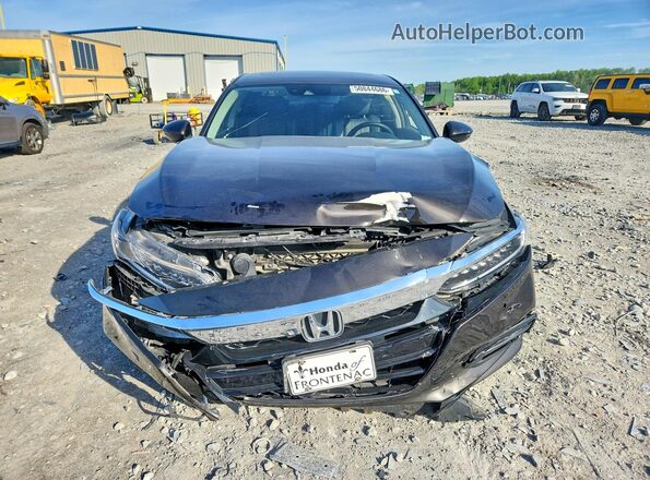 1HGCV1F92JA030446 2018 HONDA ACCORD Brown Вид спереду