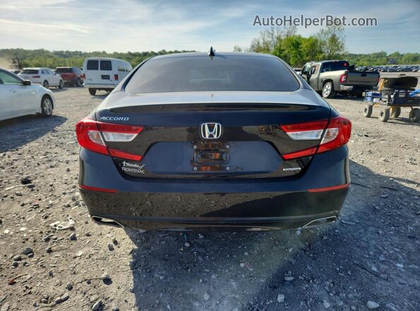1HGCV1F92JA030446 2018 HONDA ACCORD Brown Вид ззаду