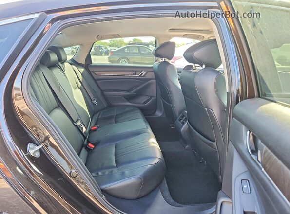 1HGCV1F92JA030446 2018 HONDA ACCORD Brown Вид задніх сидінь