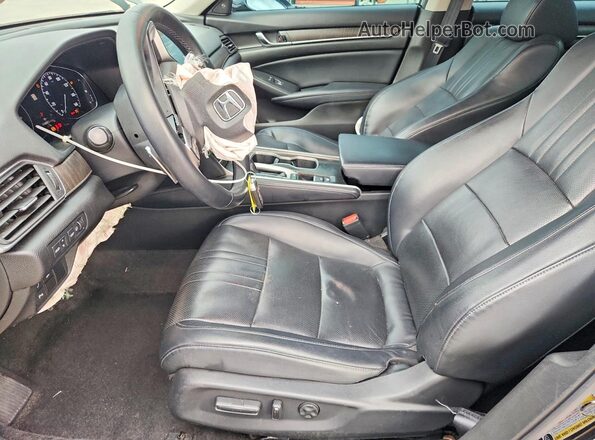 1HGCV1F94JA113845 2018 HONDA ACCORD Black Widok wnętrza z przodu