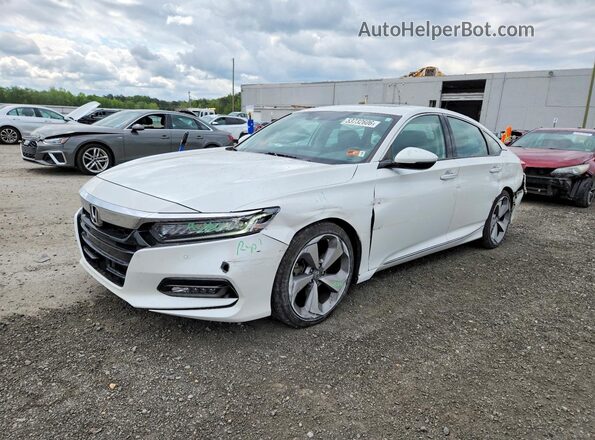 1HGCV1F96JA005677 2018 HONDA ACCORD White Przód lewy
