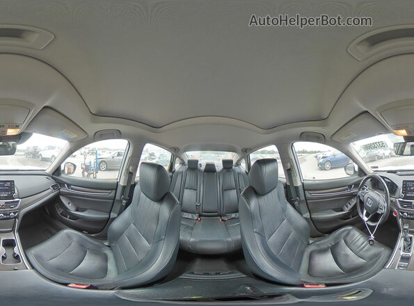 1HGCV1F96JA005677 2018 HONDA ACCORD White Widok naklejki z numerem VIN