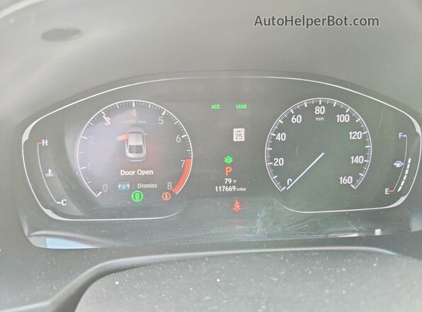 1HGCV2F30LA023273 2020 HONDA ACCORD Black Vista del cuadro de instrumentos