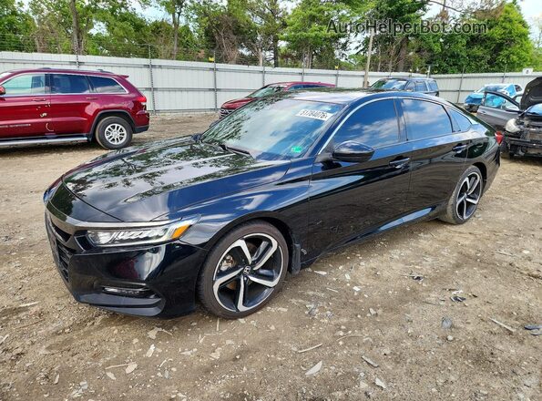 1HGCV2F30LA023273 2020 HONDA ACCORD Black Vista tres cuartos delantera izquierda