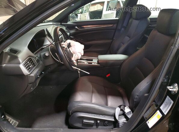 1HGCV2F31LA015473 2020 HONDA ACCORD Черный Вид салона спереди