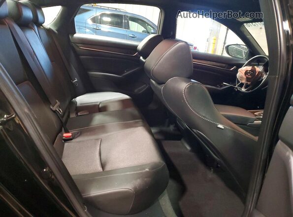 1HGCV2F31LA015473 2020 HONDA ACCORD Черный Вид задних сидений