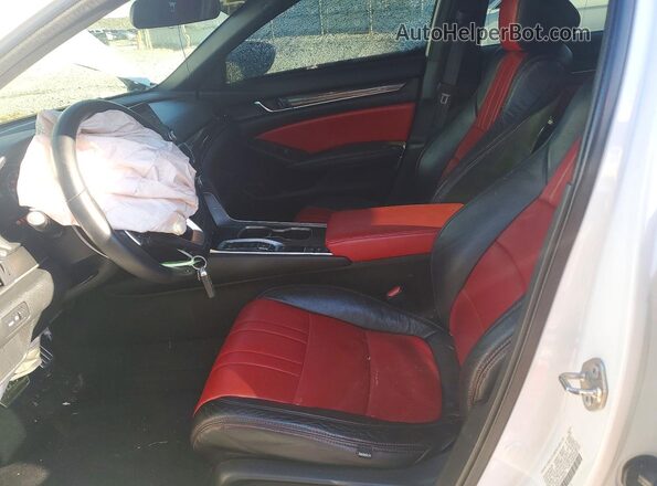 1HGCV2F31LA030376 2020 HONDA ACCORD White Widok wnętrza z przodu