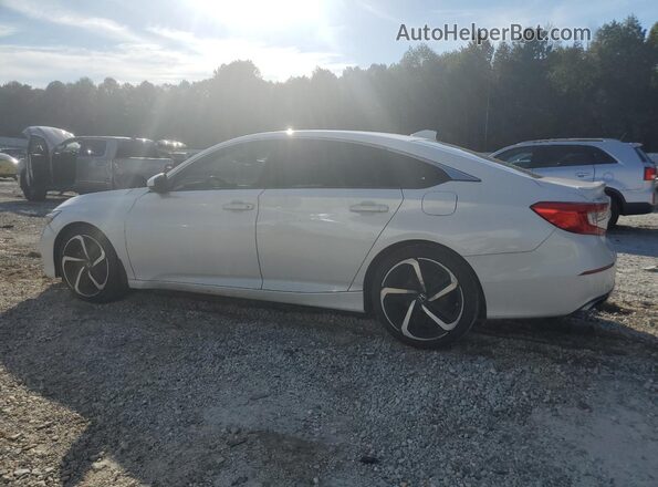 1HGCV2F34JA002861 2018 HONDA ACCORD White Задня ліва чверть