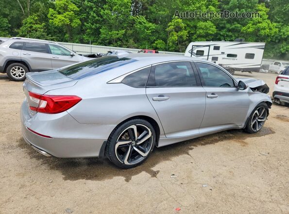 1HGCV2F34KA014137 2019 HONDA ACCORD Silver Trasero derecho