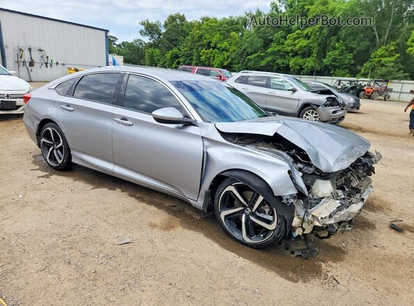 1HGCV2F34KA014137 2019 HONDA ACCORD Silver Delantero derecho