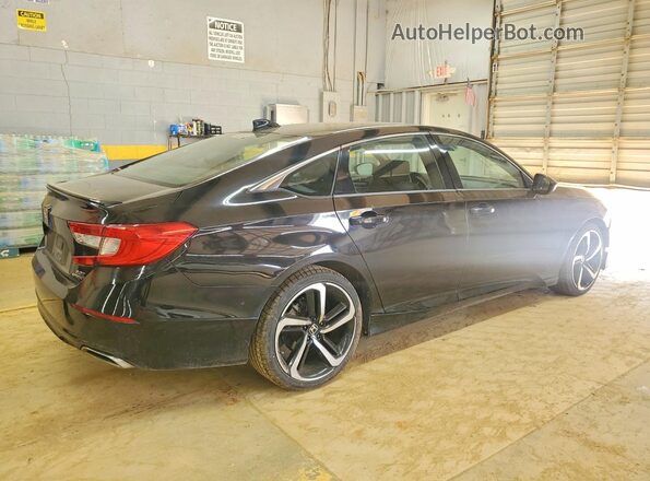 1HGCV2F36KA022434 2019 HONDA ACCORD Черный Задняя правая четверть