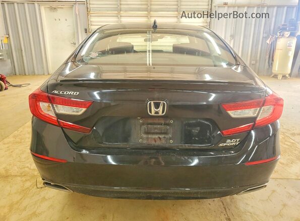 1HGCV2F36KA022434 2019 HONDA ACCORD Черный Вид сзади