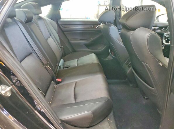 1HGCV2F36KA022434 2019 HONDA ACCORD Черный Вид задних сидений
