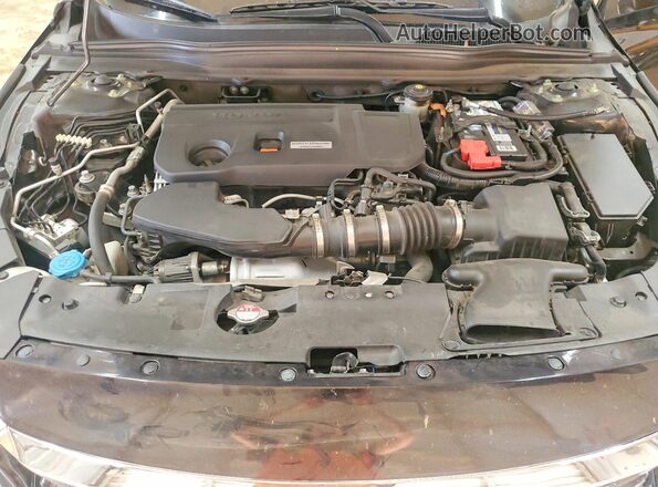 1HGCV2F36KA022434 2019 HONDA ACCORD Черный Вид задней части салона