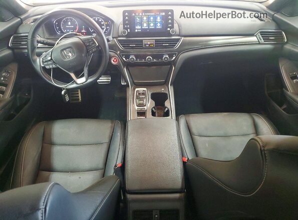 1HGCV2F36KA022434 2019 HONDA ACCORD Черный Вид панели приборов