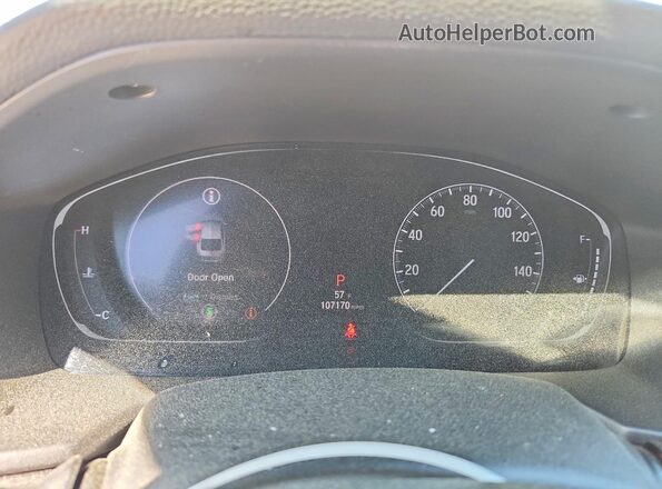 1HGCV2F36KA034678 2019 HONDA ACCORD White Vista del cuadro de instrumentos